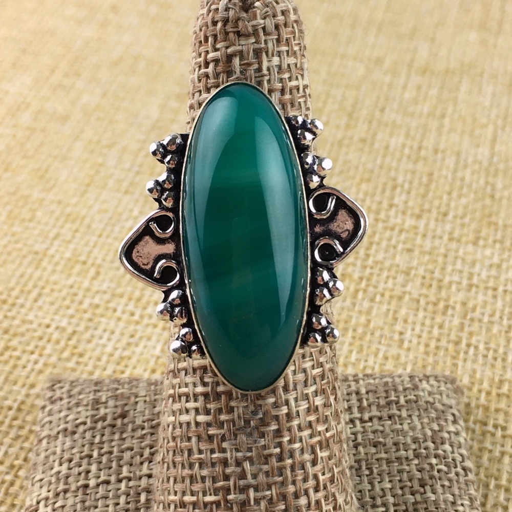 Botswana Agate Stone Ring Size 6 - Picture 4 of 12